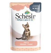 Schesir sobres filetes de pollo para gatitos para gatos