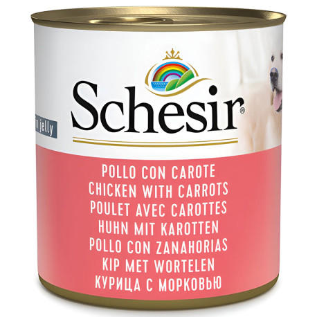 Schesir latas atún con zanahorias para perros