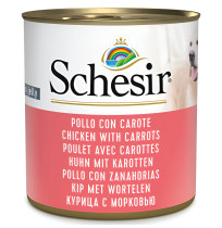 Schesir latas atún con zanahorias para perros