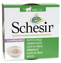 Schesir latas filetes de pollo al natural para gatos