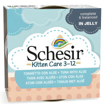 Schesir latas atún con aloe para gatitos para gatos