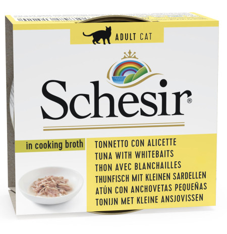 Schesir Adult Atún con Anchoas lata para gatos