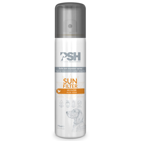 Psh sun filter spray protección solar para perros en bote de 75ml