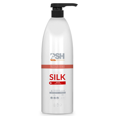 Psh silk champú pieles sensibles para perros en bote de 1 Litro