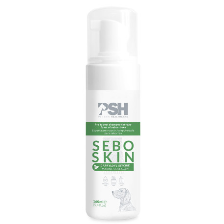 Psh sebo skin foam espuma para seborrea de perros (pre y post champuterapia)