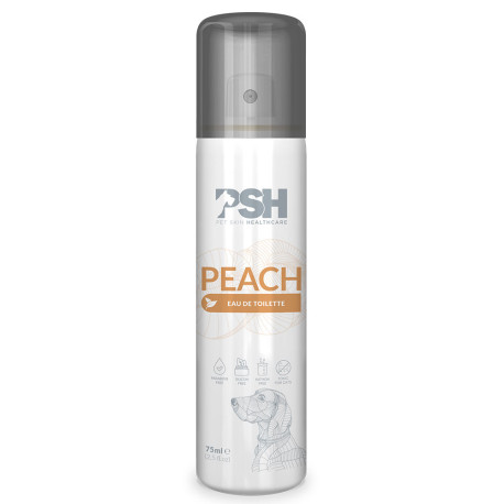 Psh perfume de melocotón para perros en formato de 75ml