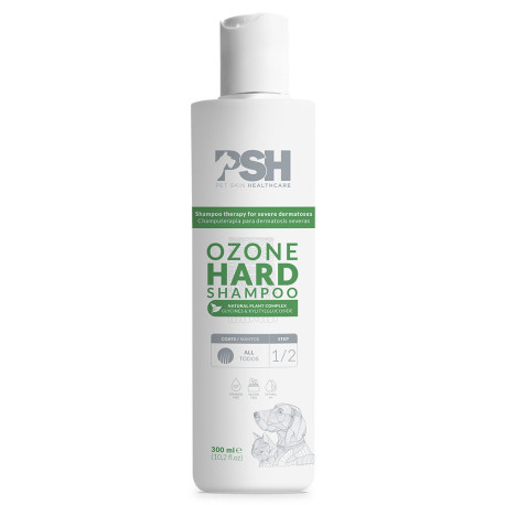 Psh ozone hard champuterapia dermatosis severas para perros y gatos en formato de 300ml