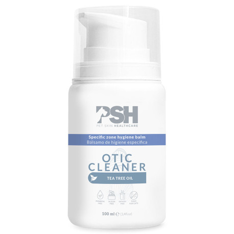 Psh otic cleaner bálsamo de higiene de oídos para perros en formato de 100ml