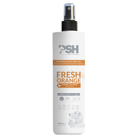 Psh fresh orange mist loción antioxidante suave y sedoso para perros y gatos en formato de 300ml