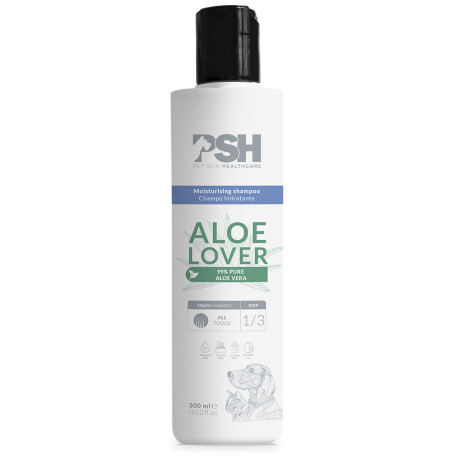 Psh aloe lover champú hidratante para perros y gatos en formato de 300ml