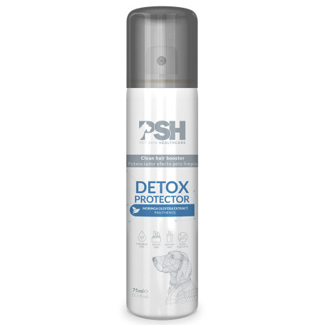 Psh detox protector potenciador efecto pelo limpio para perros en formato de 75ml