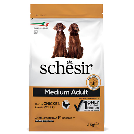 Schesir mantenimiento pollo medium para perros en saco de 3Kg