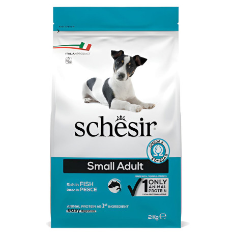 Schesir mantenimiento pescado small para perros en saco de 2Kg