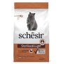 Schesir esterilizado y sobrepeso pollo para gatos en saco de 1,5Kg
