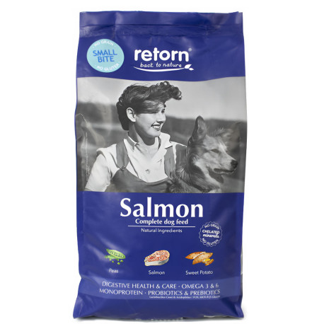 Retorn adult salmón mini small bite para perros pequeños