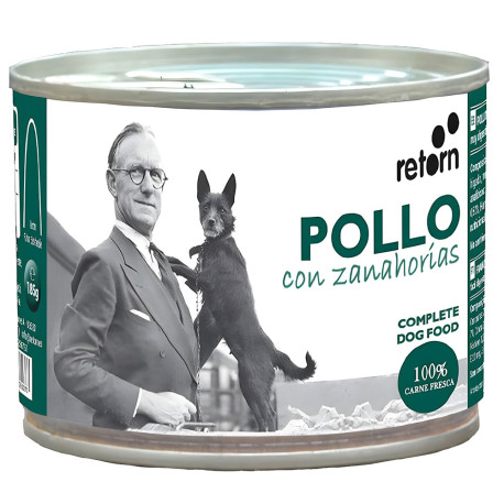 Retorn latas pollo con zanahorias para perros en formato de 185g