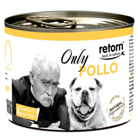 Retorn latas only pollo para perros en formato de 185g