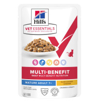 Hill's vet essentials multibenefit gatos mayores pollo (sobre)