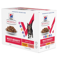 Hill's vet essentials multibenefit gatos adultos pollo y salmón multipack (sobres)