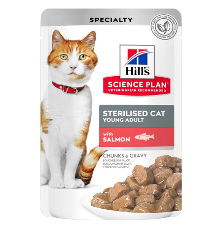 Hill's science plan feline sterilised salmón (sobre)
