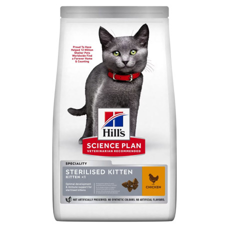 Hill's science plan feline sterilised kitten pollo