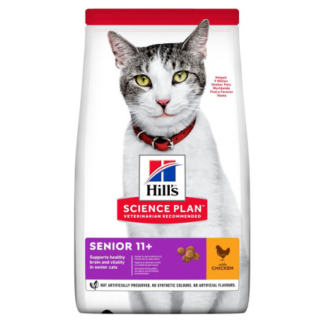 Hill's science plan feline senior 11+ pollo