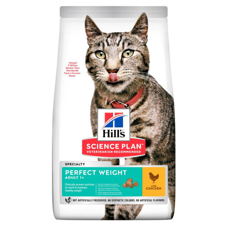 Hill's science plan feline adult perfect weight pollo