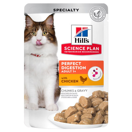 Hill's science plan feline adult perfect digestion pollo (latas)