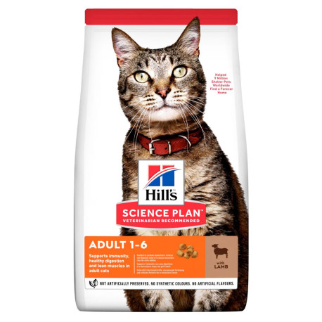 Hill's science plan feline adult cordero & arroz