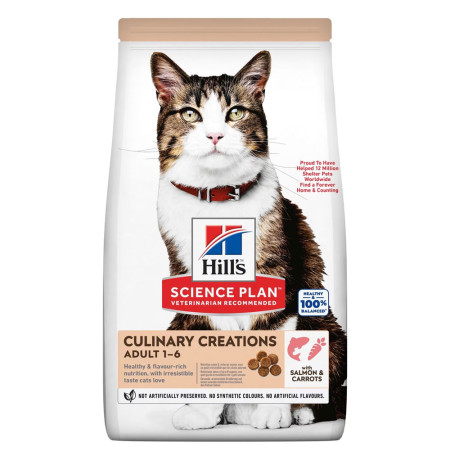 Hill's science plan culinary creations salmón y zanahorias para gatos adultos