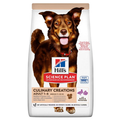 Hill's science plan culinary creations pato y patata para perros medianos