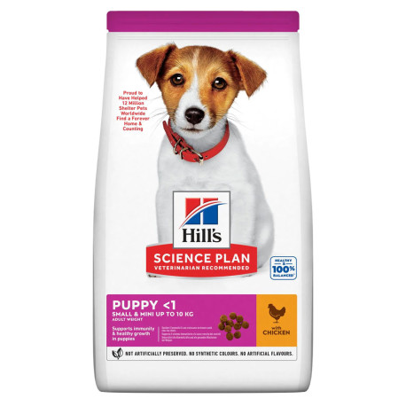 Hill's science plan canine puppy small & mini pollo