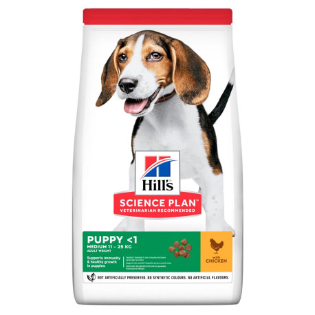 Hill's science plan canine puppy medium pollo