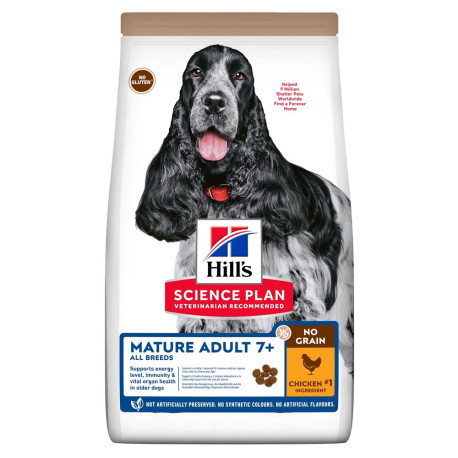 Hill's science plan canine mature adult medium no grain pollo