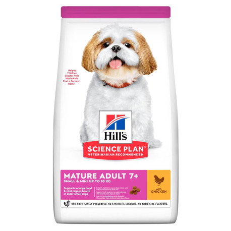 Hill's science plan canine mature adult 7+ small & mini pollo