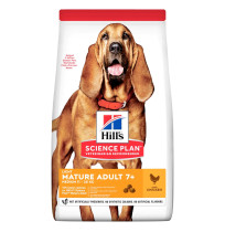 Hill's science plan canine mature adult 7+ light medium pollo