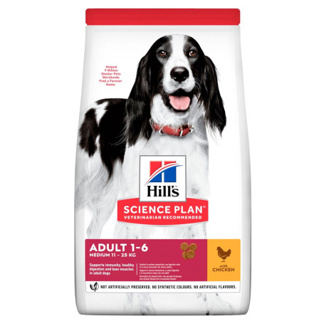 Hill's science plan canine adult medium pollo