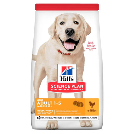 Hill's science plan canine adult light large breed pollo