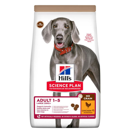 Hill's science plan canine adult large breed no grain pollo