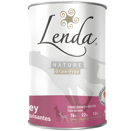 Latas de Buey con guisantes de Lenda para perros