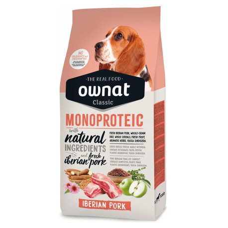 Ownat classic monoproteico iberian pork (cerdo ibérico) para perros