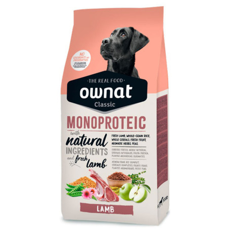 Ownat classic monoproteico lamb (cordero) para perros