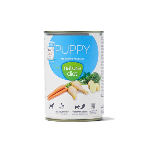 Natura diet lata puppy para cachorros