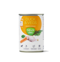 Natura diet lata duck & vegs (pato y verduras) para perros