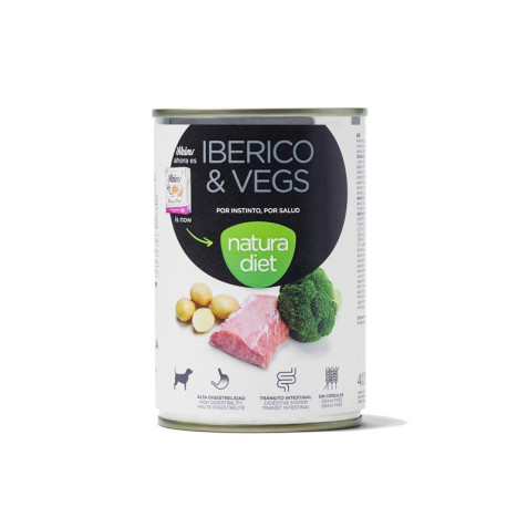 Natura diet lata iberico & vegs (cerdo ibérico y verduras) para perros