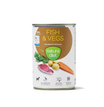 Natura diet lata fish & vegs (pescado y verduras) para perros