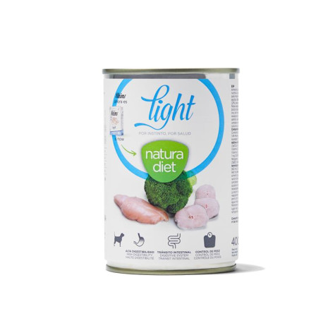 Natura diet lata light para perros