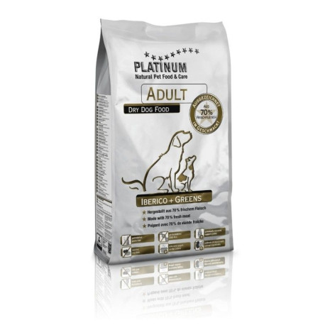 Platinum adult iberico & greens pienso para perros