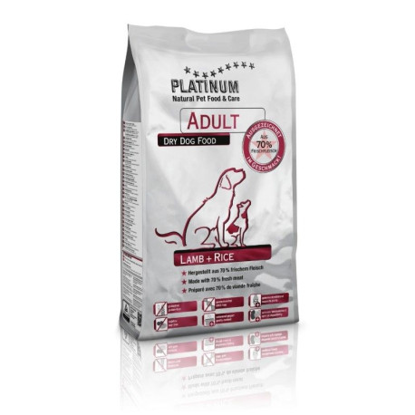 Platinum adult lamb & rice (cordero y arroz) pienso para perros