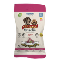 Nuevo Serrano Cordero snack para perros en formato de 100g de Mediterranean Natural